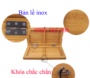 Bàn cờ gỗ trúc loại gấp khổ lớn 